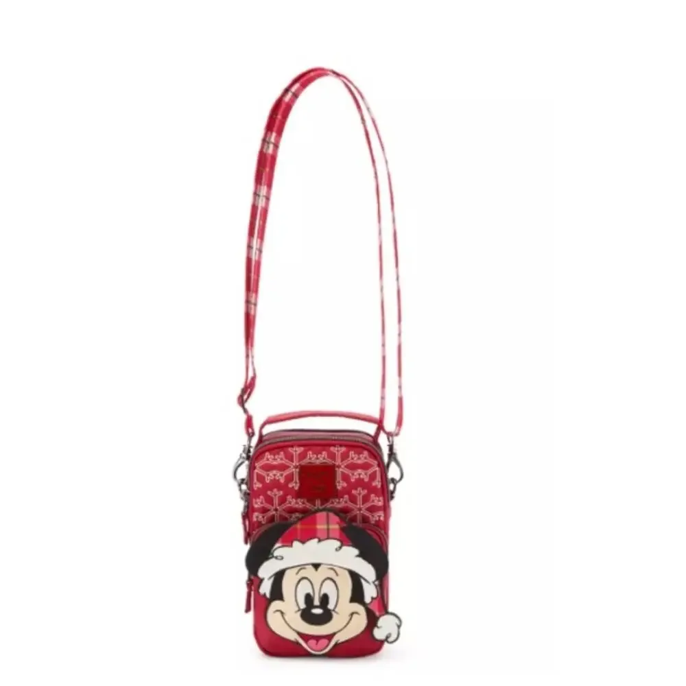 NEW Disney Parks‎ Mickey Mouse Holiday Convertible Crossbody Bag by Lug Plaid